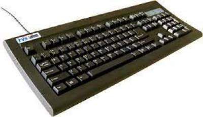(Renewed) TVS-e Gold Bharat Wired Mechanical Keyboard with Long Hua Blue Switches with Full 104 Keys Layout (Connectivity - USB) (Black)