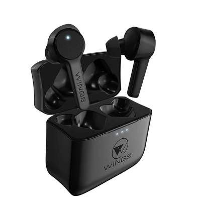 (Renewed) Wings Techno Bluetooth 5.0 True Wireless Earbuds, Dual Mics, 24 Hour Playtime