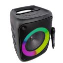 (Renewed) Zebronics Zeb-Buddy 500 Portable Wireless Speaker with BT v5.0, 25W RMS Output, TWS, RGB Light, Wired mic, 20.3cm(8”) Driver, 5H Backup, USB, mSD, AUX, FM Radio and Built in Rechargeable Bat...