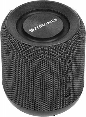 (Renewed) ZEBRONICS Zeb-Music Bomb 10 Watt 1.0 Channel, 1.1 Channel Truly Wireless Bluetooth Portable Speaker (Black)