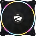 (Renewed) Zebronics ZEB-PGF100 120mm Multicolor Premium Chassis Fan, with High Speed 39.6CFM Airflow, Hydraumatic Bearing, 1200 RPM, 16 LEDs, Anti Vibration Pads, 4 Pin Molex and 3 Pin Connector....