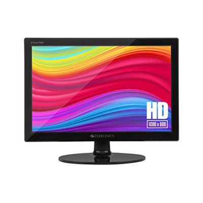 (Renewed) Zebronics Zeb-V16HD LED Monitor with15.4 with Supporting HDMI, has VGA Input, HD 1280 x 800, Glossy Panel, Slim Feature and Wall mountable.
