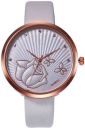 ReniSales New Stylish Rose Flower Dial Leather Strap Watch For Women Analog Watch - For Girls...