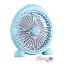 RENMAX Mini Table Personal Desktop Fan Rechargeable 3-Speed Control Portable Battery & USB Powered Multicolor Plastic - 1Pc (8306)...