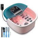 RENPHO Foot Spa Bath Massager, GFCI Plug Foot Soak Tub Pedicure Kits with Heat, Bubbles, Vibration, Temperature Control,Pumice Stone, and 22 Massaging Rollers for Feet Muscle...