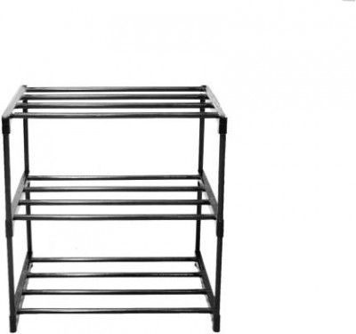 Reom Enterprise Heavy PVC Pipe Shoe Stand Books Rack Plastic Shoe Stand  (Multicolor, 3 Shelves, DIY(Do-It-Yourself))