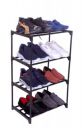 Reom Enterprise Reom Enterprise Heavy PVC pipe shoe rack stand Plastic Shoe Stand  (Black, 4 Shelves, DIY(Do-It-Yourself))...