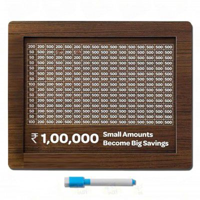 RERANT Wooden Piggy Bank | Numbers (1) Modern