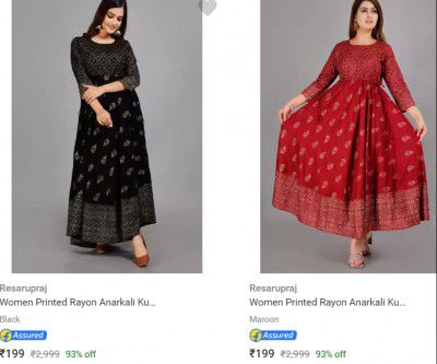 Resarupraj Anarkali Kurta 80% Off
