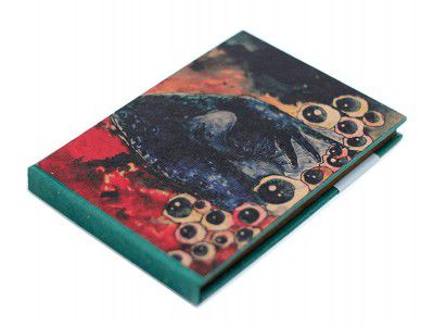 Resha Sketchbook for Artists - Writing Notebook Diary Illustrated Cover with Brown Recycled Paper Sketch Book 120 GSM, 72 Sheets (144 Pages), 5 Inch X 7 Inch Eyes