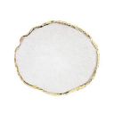 Resin Nail Art Palette, Nail Painting Mixed Color Palette, Gilded Edge Nail Gel Color Makeup Display Board Pallet (White)...