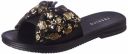 Respiro womens Black Women's Flats Sandal Slide Sandal...