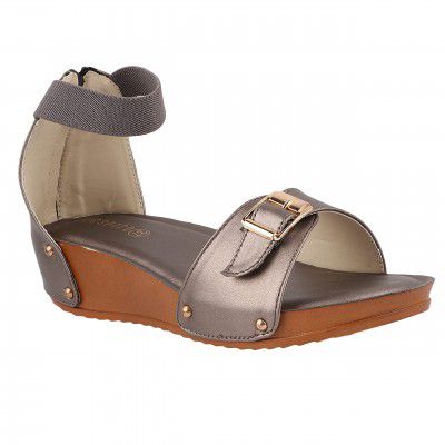 Respiro womens Brown Women's Wedge Heels Sandal Heeled Sandal
