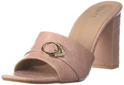 Respiro womens White Women's Block Heels Heeled Sandal