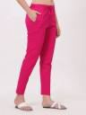retailbees Women Regular Fit Pink Cotton Blend Trousers...