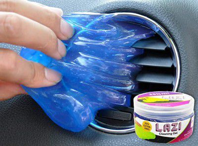 LAZI Multipurpose Reusable Car Interior AC Vent Dashboard Dust Dirt Cleaner Cleaning Gel Jelly for Car Interior PC Laptop Keyboard Electronic Gadgets Cleaning Gel(100 gm)