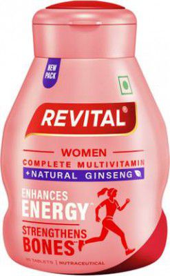 Revital H Women with 22 Multivitamins & Minerals such as Calcium, Iron, Biotin  (60 Capsules)