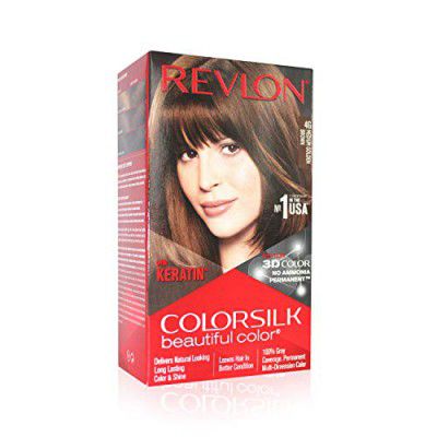REVLON Color Silk Hair Color 3D Color Gel Technology with Keratin (Medium Golden Brown 4G)