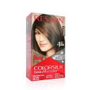 Revlon Colorsilk Beautiful Color, Permanent Hair Color with Keratin, 40ml + 40ml + 11.8ml - Medium Brown 4N...