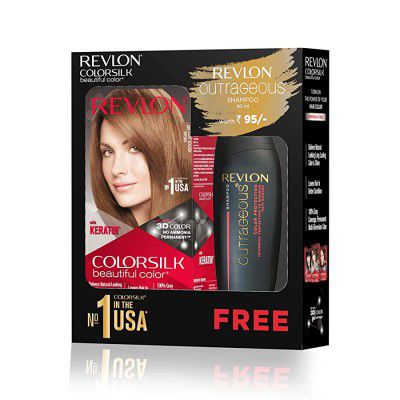 REVLON ColorSilk Hair Color with Keratin - 5G Light Golden Brown (3S10978F36721354)