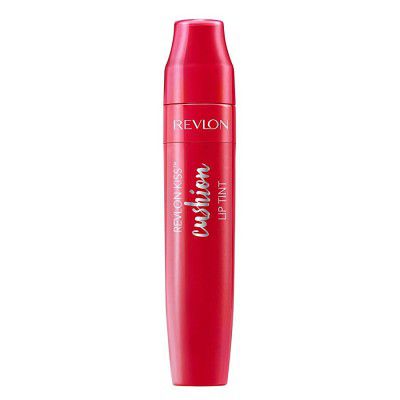 Revlon Kiss Cushion Lip Tint, Glossy Finish - Crimson Feels, 4 ml