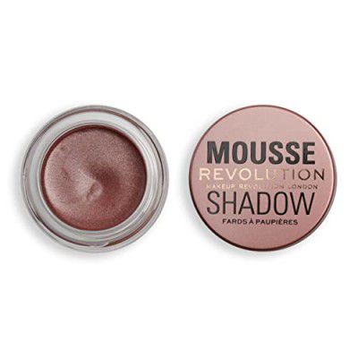 Revolution Beauty London Makeup Revolution - Mousse Shadow - Amber Bronze|Creamy Whipped Formula For Soft Focus|Non-Sticky,Cream-To-Powder Finish|Foil Finish With Longevity|Light-As-Air Shadow|4Gm
