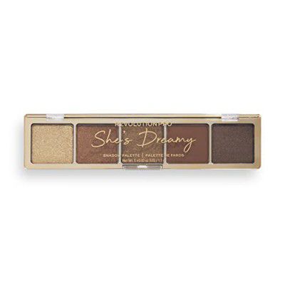 Revolution Pro- Glam Eyeshadow Palette- She's Dreamy Green | For Long Lasting |Smudge Proof Eye Makeup -6.6 gm.