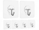 Revwd Self Adhesive Wall Hooks for Hanging Strong Sticky Wall Hooks (Pack of 5)...