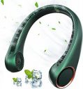 REXERA Portable Rechargeable Neck Fan 20Hrs Play 9000mAh USB Charging Battery Bladeless Neck Fan Smart Mini Hand Free 3 High Speed Fan Low Noise 360° Cooling NECK FAN (Green)...