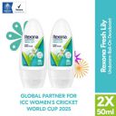 Rexona Fresh Lily Underarm Roll-On Deodorant for Women | Even Skin Tone | 48H Odour Protection | 50ML (Combo of 2)...