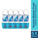Rexona Shower Fresh Underarm Roll-On Deodorant | 25ML (Pack of 5)...