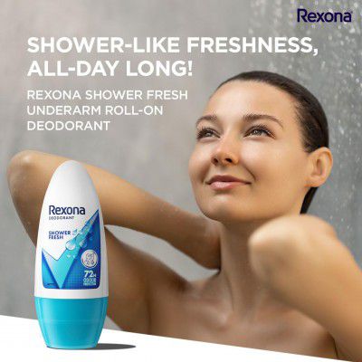 Rexona Shower Fresh Underarm Roll On Deodorant For Women - 50 Ml