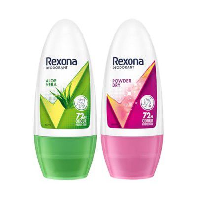 Rexona Women Underarm Roll-On Deodorant Combo of 2 | Aloe Vera (50 ML) 