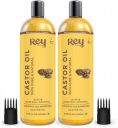 Rey Naturals Cold-Pressed, 100% Pure Castor Oil - Moisturizing & Healing, For Skin, Hair Care, Eyelashes Hair Oil  (400 ml)...