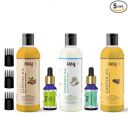 Rey Naturals Complete Hair Care Kit- Castor Oil+Coconut Oil+Almond Oil+Rosemary Oil+Teatree Oil...