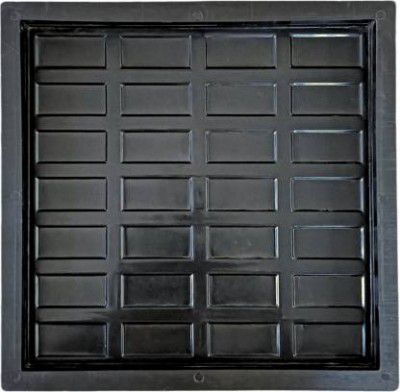 Reyal 10 X 10" CADBURY Chequered Tile Mould(Pack of 1) Plastic Paver Tile Mould Column Cap & Base  (Plastic)