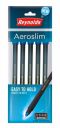 Reynolds AEROSLIM BP 5 CT POUCH - BLUE | Lightweight Ball Pen With Comfortable Grip for Extra Smooth Writing I School and Office Stationery...