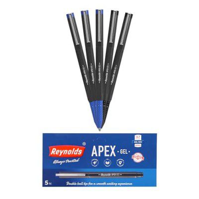 Reynolds APEX GEL 5 PEN BLISTER - BLUE