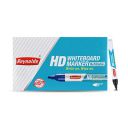 Reynolds Bold White Board Marker Pen For Office And Home Use I Leak Proof White Board Marker With Unique Tip Stopper System - 10Ct Black...