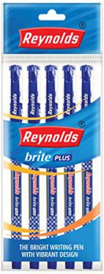 Reynolds BRITE PLUS BP - BLUE (PACK OF 10) 0.7mm Tip Size | Pen for BTS
