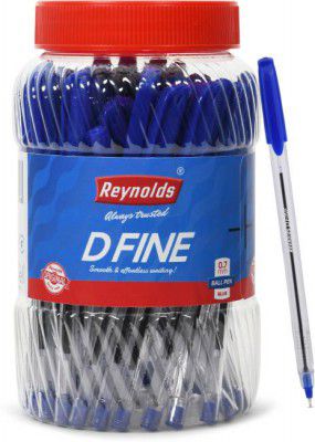Reynolds DFine Ball Pen (Pack of 70, Ink Color - Blue)
