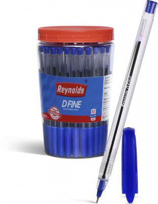 Reynolds DFine Ball Pen (Pack of 70, Ink Color - Blue)
