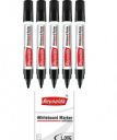 Reynolds HD WM Marker Ball Pen (Pack of 5, Ink Color - Black)...