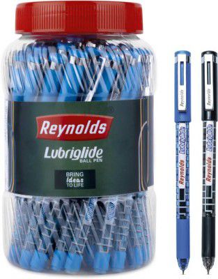 Reynolds Lubriglide Ball Pen (Pack of 40, Ink Color - Blue Black)