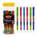 Reynolds Racer Gel Sporty 15 Ct Jari Lightweight Gel Pen With Comfortable Grip For Extra Smooth Writing I School And Office Stationery|0.5Mm Tip Size|Multicolor...