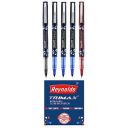 Reynolds TRIMAX RollerBall Pen SET - 5 PENS (3 BLUE 1 BLACK 1 RED) 0.5 mm TIP SIZE...
