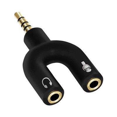 RiaTech 3.5mm Audio Jack to Headphone Microphone Splitter Converter Adaptor