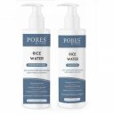 Rice Water Shampoo & Conditioner Combo | With Rice Protein, Corn Starch, Coconut & Tea Tree | For Men & Women | Repairs Dry & Damaged Hair | Sulfate & Paraben Free - (250 ml X 2)