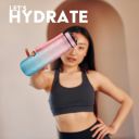 RichAxis Motivational sipper water bottle - 1 litre...