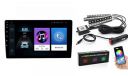 Riderscart Combo for Cars, 9 Inch(22cm) Car Android 10, 2GB/32GB Touch Screen Quad Core Proceessor 1080P HD Screen+Lights ,12x4 Car Ambient/Atmoshphere LED Strip Light, 48 LED DC 12V Multicolour Inter...